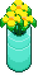 Potted yellow daisies.png