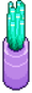 Blue reed plant in purple pot.png